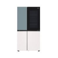 ราคา LG ตู้เย็น ไซด์ บาย ไซด์ 23.1 คิว Inverter (สีมิ้น-เบจ) รุ่น GC-Q257CMFW.ATEPLMT (MKP1867250)