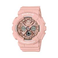 ราคา Baby-g นาฬิกาข้อมือผู้หญิง BA-130-4ADR สีชมพู (MKP1465667)