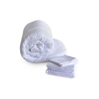 ราคา LUCKY MATTRESS ชุดผ้าปูที่นอนพร้อมผ้านวม Micro Touch Premium ขนาด 6 ฟุต MP 001 สีขาว (MKP1172023)