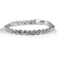 ราคา FINEJEWELTHAI สร้อยข้อมือเงินแท้ สร้อยข้อมือเพชร - T1008cz สีเงิน (MKP0759656)