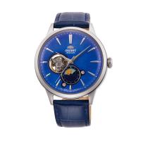 ราคา ORIENT นาฬิกาข้อมือผู้ชาย Classic Mechanical สายหนัง รุ่น RA-AS0103A สีน้ำเงิน (MKP1042295)