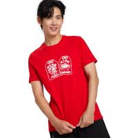 ราคา PACIFIC UNION เสื้อยืดผู้ชายแขนสั้น พิมพ์ลายตรุษจีน สีแดง S (CDS16906464)