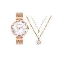 ราคา Lee Cooper Watch นาฬิกาข้อมือผู้หยิง รุ่น LC07806.420 สายสแตนเลส สีโรสโกล (MKP1633140)