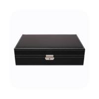 ราคา FANCYBOX ตู้นาฬิกาโชว์นาฬิกา หนัง PU ฝากระจกนาฬิกา ใส่นาฬิกา 8 เรือน และใส่เครื่องประดับ สีดำ (MKP0640552)