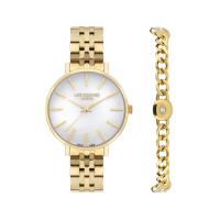 ราคา Lee Cooper Watch นาฬิกาข้อมือผู้หญิง รุ่น LC07857.120 สายสแตนเลส สีทอง (MKP1643140)