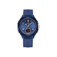 ราคา NAVIFORCE นาฬิกาข้อมือผู้ขาย NF7109 G สายซิลิโคน 35 มม. สีน้ำเงินเข้ม (MKP1872676)
