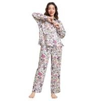 ราคา SANRIO ชุดนอนผู้หญิง เสื้อเชิ้ตแขนยาว กางเกงขายาว Mix Character สีเทา S (CDS17601412)