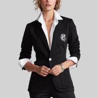 ราคา POLO RALPH LAUREN BLAZER Double-Knit Jacquard Blazer เสื้อเบลเซอร์ รุ่น WMPOOTWN5V20041 สี 001 BLACK 4 (MKP0791313)