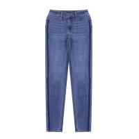 ราคา GIORDANO กางเกงยีนส์ผู้หญิงขายาว Ultra Stretch Denim Jeans (180° Waistband) สีฟ้า Med Indigo Denim 24 EU (MKP1872473)