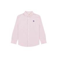 ราคา GIORDANO เสื้อเชิ้ตแขนยาวเด็กผู้ชาย Long Sleeve Embroidery Oxford Shirt สีชมพู Pink Dobby 15.5 (MKP1872435)
