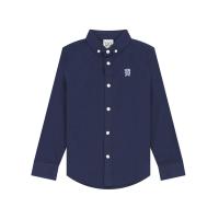 ราคา GIORDANO เสื้อเชิ้ตแขนยาวเด็กผู้ชาย Oxford Embroidery Shirt สีกรมท่า 130 (MKP1874186)