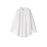 ราคา MUJI เสื้อเชิ้ตผู้หญิง แขนยาว คอจีน ผ้าบรอด M (MJT51697389)