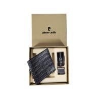 ราคา PIERRE CARDIN ชุดของขวัญกระเป๋าธนบัตร+เข็มขัด รุ่น G11515-8 BK สีดำ One Size (MKP1875429)