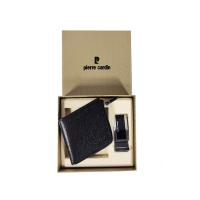 ราคา PIERRE CARDIN ชุดของขวัญกระเป๋าธนบัตร+เข็มขัด รุ่น G1801C-J4 BK สีดำ One Size (MKP1875420)