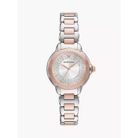 ราคา EMPORIO ARMANI นาฬิกาข้อมือผู้หญิง รุ่น AR11643,สาย Stainless steel, สีเงิน/โรสโกลด์ (MKP1850551)