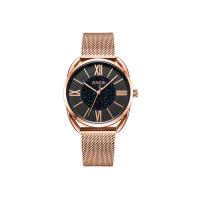 ราคา JULIUS นาฬิกาข้อมือผู้หญิง JA-1184 I สายสแตนเลสคลิปล็อค สีโรสโกลด์ หน้าปัดดำ (MKP1809383)