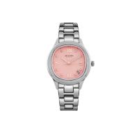 ราคา JULIUS นาฬิกาข้อมือผู้หญิง รุ่น JA-1463 B สีเงินหน้าปัดชมพู ตัวเลขโรมัน ประดับเพชร สายสแตนเลสสตีล (MKP1782833)