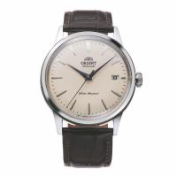 ราคา Orient นาฬิกาข้อมือผู้ชาย Classic Mechanical สายหนัง รุ่นRA-AC0M04Y สีครีม (MKP1321359)