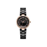 ราคา JULIUS นาฬิกาข้อมือผู้หญิง JA-1236 D สีดำ สายสแตนเลส กระจกสองชั้น เพชรกลิ้ง (MKP0532130)