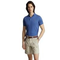 ราคา POLO RALPH LAUREN เสื้อโปโลผู้ชาย-Custom Slim Fit Soft Cotton Polo Shirt รุ่น MNPOKNI1N822380-สีฟ้า S (MKP1878309)