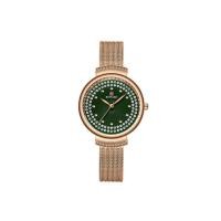 ราคา REWARD?? นาฬิกาข้อมือผู้หญิง หน้าปัดสวยหรูประดับเพชร สายสแตนเลส แสดงวันที่ รุ่น RD22008L Rose Gold (MKP1879197)