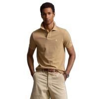 ราคา POLO RALPH LAUREN เสื้อโปโลผู้ชาย-Custom Slim Fit Mesh Polo Shirt รุ่น MNPOKNI1N822481-สีเบจ M (MKP1878267)