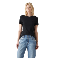 ราคา LEVI'S เสื้อยืด Women's Essential Housemark Short-Sleeve Tee Black S (MKP1877717)