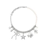 ราคา MARC JACOBS สร้อยคอ THE CATS OUT OF THE BAG CHARM NECKLACE สี SILVER 45 (MKP1873869)