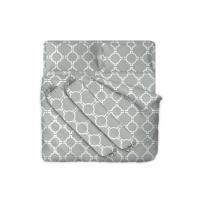 ราคา LOTUS ชุดผ้าปูที่นอน + ผ้านวม 6 ฟุต(6ชิ้น) รุ่น MILANO-01 สีเทา (MKP1881327)