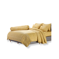 ราคา JESSICA BEDDING ชุดผ้าปูที่นอน 6 ฟุต 6 ชิ้น (คิงไซส์) รุ่น TENCEL 500 เส้นด้าย T858 สีเหลือง (MKP1873927)
