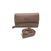 ราคา MARWELL กระเป๋าสะพายข้างสตรี ทรงยาว ซิปรอบคู่ หนังแท้ สีน้ำตาล One Size (MKP1882501)