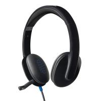 ราคา LOGITECH หูฟังยูเอสบี เสียงพรีเมียมสำหรับการโทรและฟังเพลงรุ่นH540 สีดำ (MKP1348053)