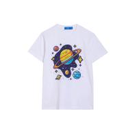 ราคา FOF KIDS เสื้อยืดเด็กโตผู้ชาย พิมพ์ลาย Space สีWhite 12 US (CDS17731935)