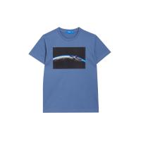 ราคา FOF KIDS เสื้อยืดเด็กโตผู้ชาย พิมพ์ลาย Space สีLight Blue 10 US (CDS17731980)