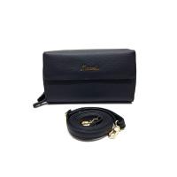 ราคา MARWELL กระเป๋าสะพายข้างสตรี ทรงยาว ซิปรอบคู่ หนังแท้ สีดำ One Size (MKP1882502)