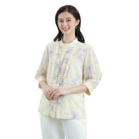 ราคา MIKIKO เสื้อเบลาส์ ผู้หญิง ชีฟอง อังโกร่า แขนยาว เหลือง M (MKP1885235)