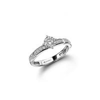 ราคา JUBILEE DIAMOND แหวนเพชร Lumiere Brique Pave’ Solitaire​ - สีไวท์โกลด์ 50 (MKP1884891)