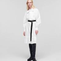 ราคา KARL LAGERFELD เดรส รุ่น KL Pleated Hem สีขาว 38 (MKP1401578)