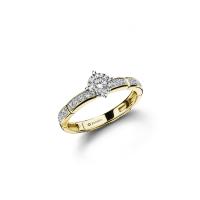 ราคา JUBILEE DIAMOND แหวนเพชร Lumiere Brique Pave’ Solitaire​ - สีโกลด์ 48 (MKP1884878)