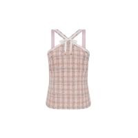 ราคา ASV (AW24)เสื้อคล้องคอผู้หญิง แต่งแถบปีเก้ ติดโบว์ด้านหน้า สีชมพู S (GRMKPPR000153293)