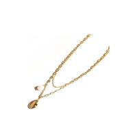 ราคา SWAN สร้อยคอจี้เปลือกหอยเงินแท้ Baroque Pearl Shell Chain รุ่น 9055603815 สีทอง (MKP1305013)