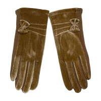 ราคา MICAELA ถุงมือกันหนาวกำมะหยี่ สีคาราเมล Free Size (MKP1461624)