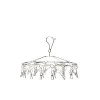 ราคา Eazy Clean ห่วงไม้แขวนหนีบผ้าสเตนเลส แบบกลม 24 ตัวหนีบ สีเงิน (CDS14282102)