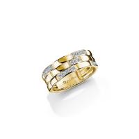 ราคา JUBILEE DIAMOND แหวนเพชร Lumiere Brique Triple Row Band - สีโกลด์ 54 (MKP1888358)