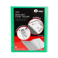 ราคา E-file แฟ้มโชว์เอกสาร A4 เขียว อี-ไฟล์ 740A (MKP1641953)