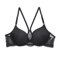 ราคา BSC Lingerie ชุดชั้นในผู้หญิงลูกไม้เซ็กซี่ โชว์หลัง มีโครง รูปแบบ Front Hook Bra BB6629 สีดำ B70 (MKP1739636)