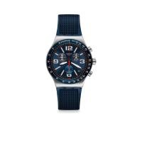 ราคา Swatch นาฬิกาข้อมือ Chronograph รุ่น BLUE GRID YVS454 Blue (MKP0941168)