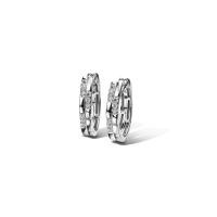 ราคา JUBILEE DIAMOND ต่างหูเพชร Lumiere Brique Pave’ Hoop​ - สีไวท์โกลด์ (MKP1888166)