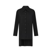 ราคา ASAVA ( AW24 )เสื้อเชิ้ตผู้หญิง แขนยาว ทรงหน้าสั้นหลังยาว สีดำ XS (MKP1890260)