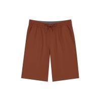 ราคา GIORDANO กางเกงผู้ชายขาสั้น Mid-Rise Slim Fit Elastic Waist Twill Bermuda Shorts สีน้ำตาล Caramel S (MKP1889428)
